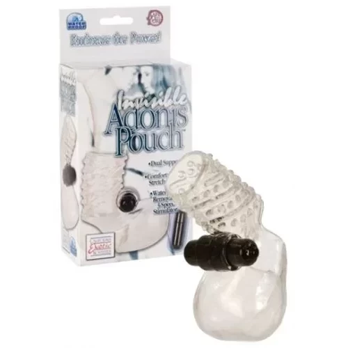 Wibrująca nakładka na penisa i jądra Invisible Adonis Pouch with Vibrating