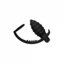 RECHARGEABLE COCKRING & ANAL VIBE BLACK