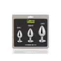 Brutus 3 alu plug set with colored gemstones