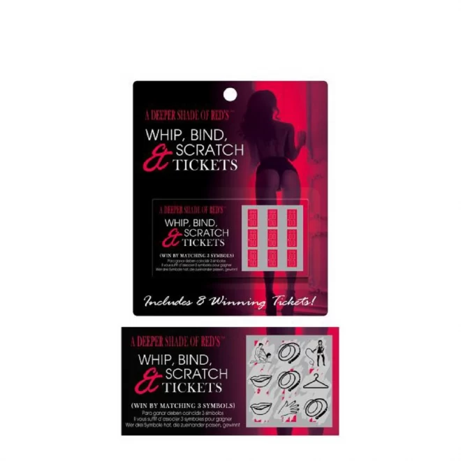 Zdrapka BDSM Whip, Bind And Scratch Tickets