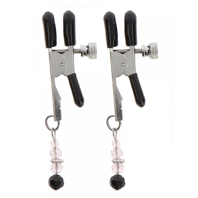 Regulowane zaciski na sutki Adjustable Clamps With Beads