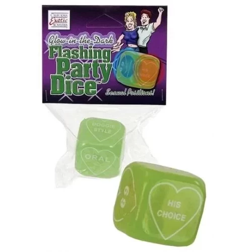 Świecąca kostka do gry we dwoje Flashing Party Dice