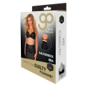 GP LEATHER HALTERNECK BRA BLACK, XXL
