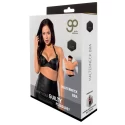 GP LEATHER HALTERNECK BRA BLACK, XXL