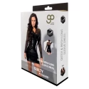 GP DATEX & MESH LONG SLEEVE DRESS, L