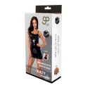 GP DATEX MINI DRESS LACE UP BACK BLACK,L