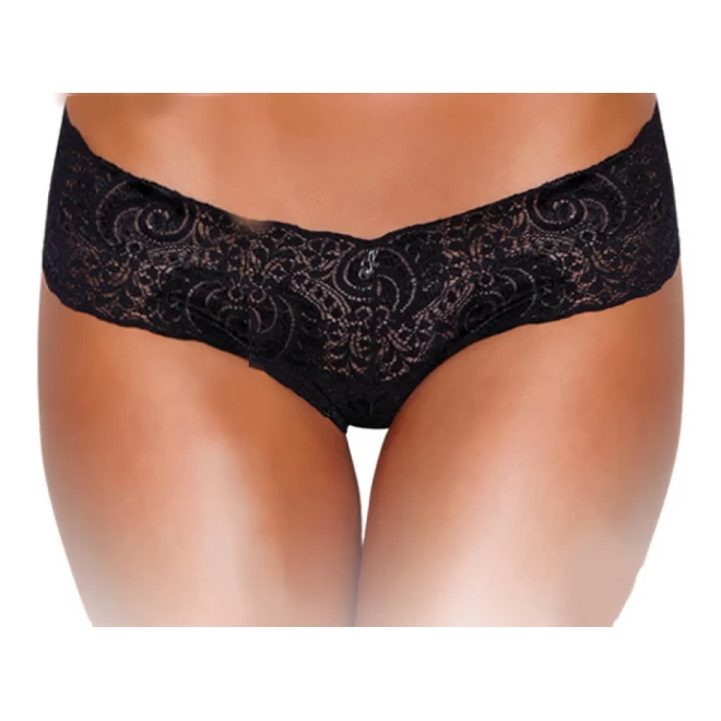 Koronkowe stringi z wibrującym jajeczkiem Hustler Vibrating Panties