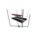 Doggy bench black and red for sling and cage
