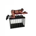 Doggy bench black and red for sling and cage