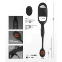 Pierścienie z korkiem analnym Cock Ring With RC Butt Plug