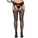 Rajstopy Lace garter belt stockings