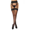 Pończochy połączone z pasem Fishnet Garterbelt Stockings