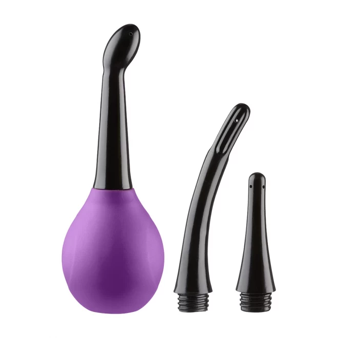 Deluxe soft tip enema with 2 bonus tips