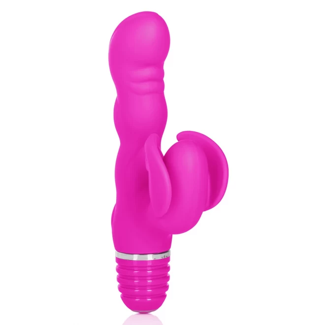 Stymulator ze stymulatorem łechtaczki Silicone Bendies Fluttering G