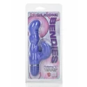 Stymulator ze stymulatorem łechtaczki Silicone Bendies Fluttering G