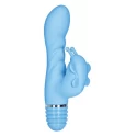 Stymulator ze stymulatorem łechtaczki Silicone Bendies Fluttering G
