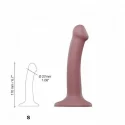 Dildo mono density matte grey s