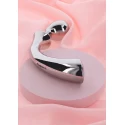 Mestalowy podwójny masażer Ribbed Pleasure Steel Wand