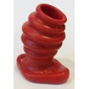 Plug analny z otworem Butt-Hole Rippled Fuckplug - Duży