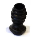Plug analny z otworem Butt-Hole Rippled Fuckplug - Duży