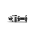 Średni stalowy korek analny Weighted Steel Butt Plug M