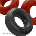 Hünkyjunk cockring 3-pack - cherry + tar ice