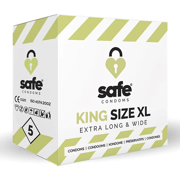 SAFE KING SIZE XL CONDOMS 5X