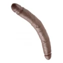 Podwójne czarne dildo Cock 12 cali Slim Double (2 kolory)