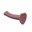 Dildo mono density matte old rose l