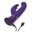 Wibrator króliczek z ruchem posuwistym - Fifty Shades of Grey Greedy Girl Power Thrust Motion G-Spot Vibrator