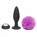 Happy rabbit vibrating butt plug black large