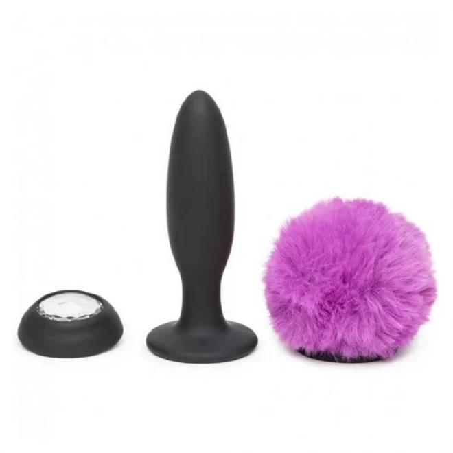 Happy rabbit vibrating butt plug black small