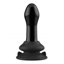 Pluggy - glass vibrator - with suction cup and remote - rechargeable - 10 speed