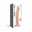 Silicone bendable dildo double density vanilla m