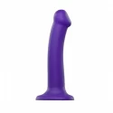 Silicone bendable dildo double density vanilla m