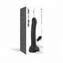 Silicone cum dildo black l with cremy