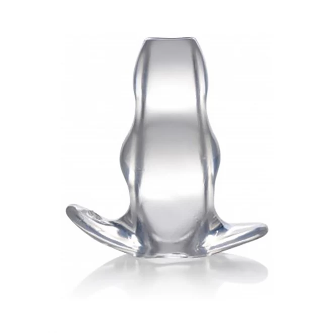 Clear view hollow anal plug - medium