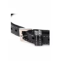 Bling vixen leather choker w/ rhinestones