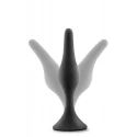 ANAL ADVENTURES PLATINUM SILICONE BEGINNER PLUG KIT BLACK