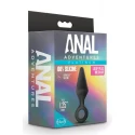 ANAL ADVENTURES PLATINUM SILICONE LOOP PLUG MEDIUM BLACK