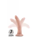 DR. SKIN PLUS 7 INCH POSABLE DILDO VANILLA