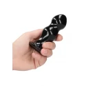 Rimly - glass vibrator - with suction cup and remote - rechargeable - 10 speed