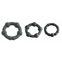 Zestaw pierścieni erekcyjnych MALESATION Black Pearl Ring Set