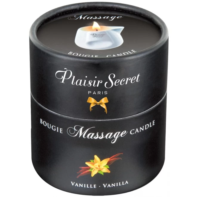 Naturalna świeca do msażu o zapachu wanilii Plaisir Secret 80 ml