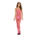 Open net crotchless body stocking