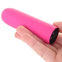 Pink pussycat vibrating silicone bullet