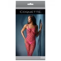Open net crotchless body stocking