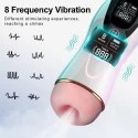 Męski masturbator 8 Vibration modes + Interactive function