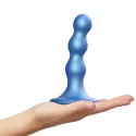 Dildo Strap-on-me PLUG BALLS METALLIC BLUE S