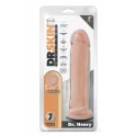 DR. SKIN SILICONE DR. HENRY 9 INCH DILDO WITH SUCTION CUP MOCHA